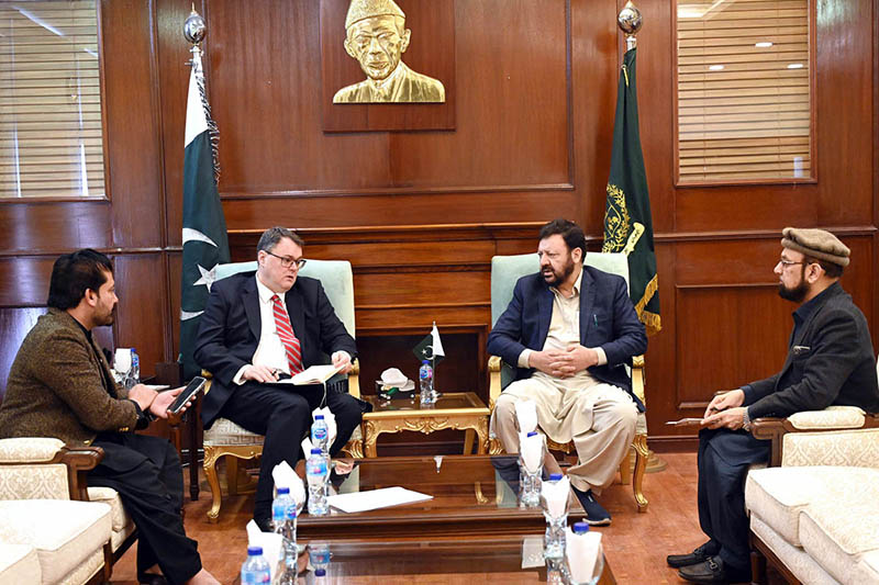 Ambassador of Norway to Pakistan, Per Albert Ilsaas call on Chief Minister Gilgit-Baltistan, Gulbar Khan at GB House