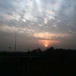 An attractive view of sunset over the skies of Federal Capital