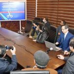 Speaker National Assembly Raja Pervez Ashraf launching the web portal for the Parliamentary Reporters Association (PRA).