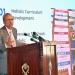 President Dr Arif Alvi addressing a ceremony to commemorate the International Day of Education.