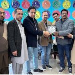 Rawalpindi Islamabad Sports Journalists Association (RISJA) honours senior sports journalists with shields at Pakistan Sports Complex