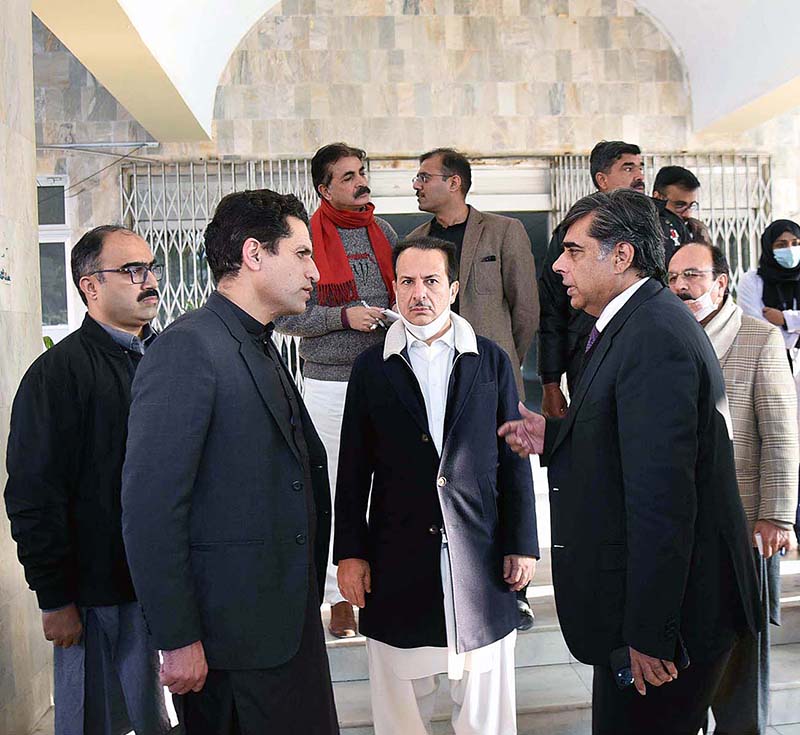 Caretaker Interior Minister and Commerce Dr. Gohar Ejaz & Federal Minister for National Health Dr. Nadeem Jan visited PIMS Hospital