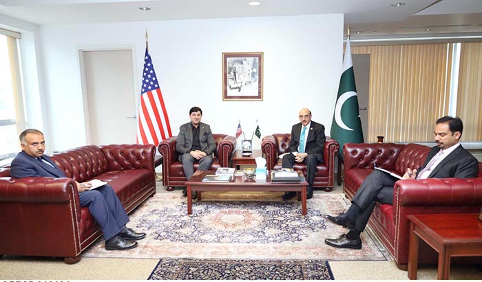 Raja Nasir Ali Khan Maqpoon, Minister for Planning & Development Gilgit-Baltistan called on Ambassador to the United States Masood Khan in Washington DC.