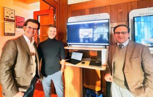 Caretaker Federal Minister for IT and Telecommunication Dr. Umar Saif visits Google House at Davos. 