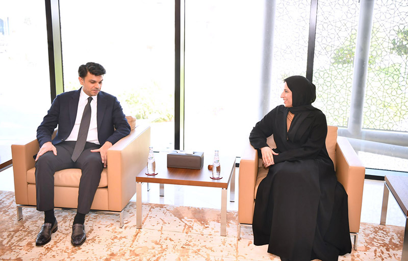 SAPM, Jawad Sohrab Malik meets with Qatar's Minister of Education and Higher Education, Buthania Bint Ali Al Jabr Al Nuaimi.