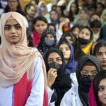 Students of MBBS attending Orientation ceremony at Liaquat University of Medical & Health Science Jamshoro