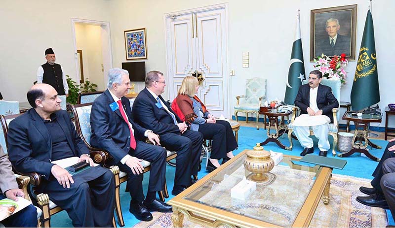 A delegation of Rotary International calls on Caretaker Prime Minister Anwaar-ul-Haq Kakar