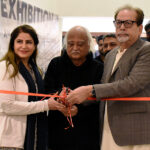 Renowned intellectual Anwar Maqsood and President of the Arts Council Muhammad Ahmad Shah inaugurating the "First Alumni Festival 2024" held at Arts Council of Pakistan.