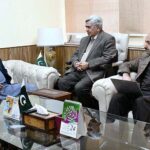 Chief Minister Gilgit Baltistan Haji Gulbar Khan met with Federal Minister for Food and Security Dr. Kauser Abdulla Malik and discussed important issues. Provincial Secretary Food Usman Ahmed Khan also present
