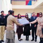 Special Assistant to Prime Minister for Human Rights and Women Empowerment Mushaal Hussein Mullick Distributing Winter Kits among the prisoners of Central Jail.