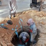 Technical team of the SSGC is busy to repair gas pipeline