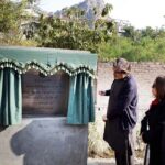 Jamal Shah, Caretaker Federal Minister for National Heritage and Culture inaugurating Shah Alla Ditta Caves development, conservation & preservation project.