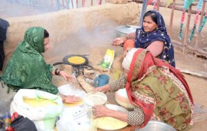Students are visiting different stalls during Gur Mela and Cultural Festival at the University of Agriculture Faisalabad organized by Directorate of Farms