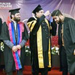 Speaker National Assembly Raja Pervez Ashraf awards medal among the position holder student during Convocation of Punjab College Gujar Khan