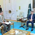 SAPM on Health Dr. Amir Bilal called on caretaker Prime Minister Anwaar-ul-Haq Kakar.