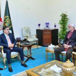 Advisor to PM on Aviation Air Marshal (R) Farhat Hussain Khan called on caretaker Prime Minister Anwaar-ul-Haq Kakar.