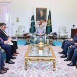 Amb. Ali Mubarak Ali Essa Al-Khater, Ambassador of the State of Qatar in Pakistan calls on Caretaker Prime Minister Anwaar-ul-Haq Kakar.