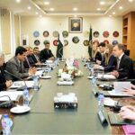 Federal Secretary for Interior, Aftab Akbar Durrani in a meeting with the 2nd Permanent Secretary of British Home Office Simon Ridley