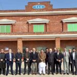 PM's Advisor on Aviation Air Marshal Farhat Hussain Khan (Retd) poses for group photo on the eve of inauguration of newly established Aircrew Examination Licensing Centre (North) at Islamabad International Airport