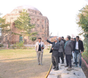 Caretaker Federal Minister for National Heritage and Culture Jamal Shah visits Rawat Fort to revive conservation work. 