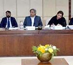 Chairman Senate Standing Committee on Power, Senator Azam Nazeer Tarar presiding over a meeting of the committee at Parliament House