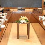 Senator Engr. Rukhsana Zuberi, Convener Sub-Committee of the Senate Standing Committee On Overseas Pakistanis And Human Resource Development presiding over a meeting of the committee at Parliament House.