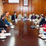 Special Assistant to Prime Minister for Human Rights and Women Empowerment, Mushaal Hussein Mullick addressing the second consultative meeting of Kashmir Advisory Committee