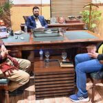 President Pakistan Students Olympic Association, Maqbool Arain and Secretary General, Rana Tanveer Ahmed call on Chief Minister Gilgit-Baltistan, Gulbar Khan at GB House