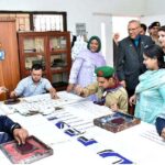 President Dr. Arif Alvi visiting the Center or training at Society for Children Need of Special Attention (SCINOSA).