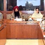 Senator Gurdeep Singh, Convener Senate Standing Committee on Narcotics Control presiding over a meeting of the committee at Parliament House