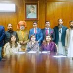 Special Assistant to Prime Minister for Human Rights and Women Empowerment Mushaal Hussein Mullick in a Group Photo with the members of Kashmir Advisory Committee