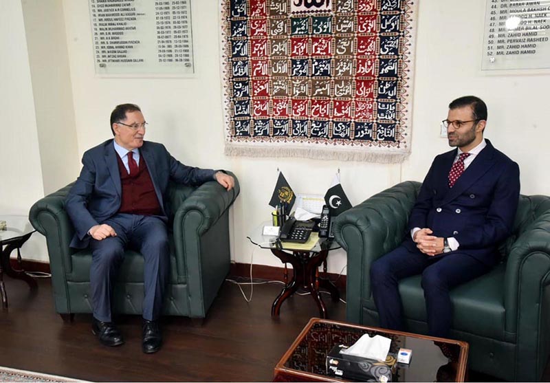 The Chief Ombudsman of Türkiye, Mr. Şeref Malkoç and the Caretaker Minister for Law and Justice, Mr. Ahmad Irfan Aslam had a meeting