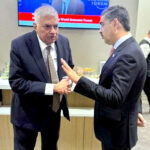 Caretaker Prime Minister Anwaar-ul-Haq Kakar meets Sri Lankan President Ranil Wickremesinghe on the sidelines of the World Economic Forum.