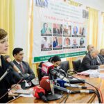 Special Assistant to Prime Minister for Human Rights and Women Empowerment Mushaal Hussein Mullick addressing a seminar on "US policies on the issues of Kashmir and Palestine" organized by Area Study Center for Africa, North and South America, Quaid-e-Azam University