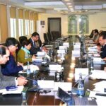 Minister for Finance, Revenue and Economic Affairs, Dr. Shamshad Akhtar chairing a meeting on drugs pricing mechanism