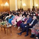 President Dr. Arif Alvi addressing the 1st Lahore Chamber of Commerce and Industry Women Entrepreneurs Recognition Ceremony, at Aiwan-e-Sadr