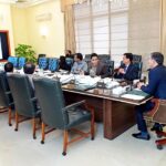 Caretaker Prime Minister Anwaar-ul-Haq Kakar chairs a meeting of the Capital Development Authority