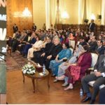 President Dr Arif Alvi addressing the Pakistan Engineering Council Engineers' Excellence Awards 2022, at Aiwan-e-Sadr