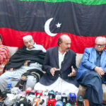 President PPP Sindh, Nisar Ahmad Khoro addressing to press conference