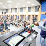 Caretaker Federal Minister of Religious Affairs & Interfaith Harmony, Aneeq Ahmed addressing during Conference on Sirat-un-Nabi (SAW) and Contemporary Challenges and their solution at Iqra University