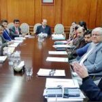 Engr. Aamir Hasan, Member, PMIC is chairing the meeting at PMIC, PM Office, Islamabad on PSDP project titled “Construction of Model Prison at H-16, Islamabad” and getting briefing from the officers of Ministry of Interior, Ministry of Planning, Development & Special Initiatives, Ministry of Housing & Works, Pak PWD, NHA, ICT, CDA, RDA and Punjab Prison Department.