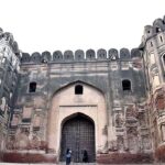 A deteriorated view of Royal Fort (Shahi Qilla) backside gate and needs the attention of concerned authorities