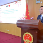 Chinese Consul General Yang Yundong addressing a ceremony of awarding the certification to media friends at Consulate General of the People's Republic of China.