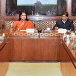 Senator Mrs. Rubina Khalid, Chairperson Senate Standing Committee on Maritime Affairs presiding over a meeting of the committee at Parliament House