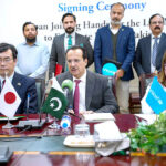 Caretaker Federal Minister for National Health Services, Regulations and Coordination, Dr. Nadeem Jan witnesses the grant signing ceremony between Pakistan and Japan to support Pakistan's Polio Programme.
