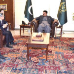 Chinese Ambassador To Pakistan, Jiang Zaidong calling on Chairman Senate Of Pakistan, Muhammad Sadiq Sanjrani, at the Parliament House.