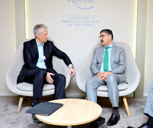 CEO of Coca-Cola Company, James Quincey calls on Caretaker Prime Minister Anwaar-ul-Haq Kakar on the sidelines of the World Economic Forum.