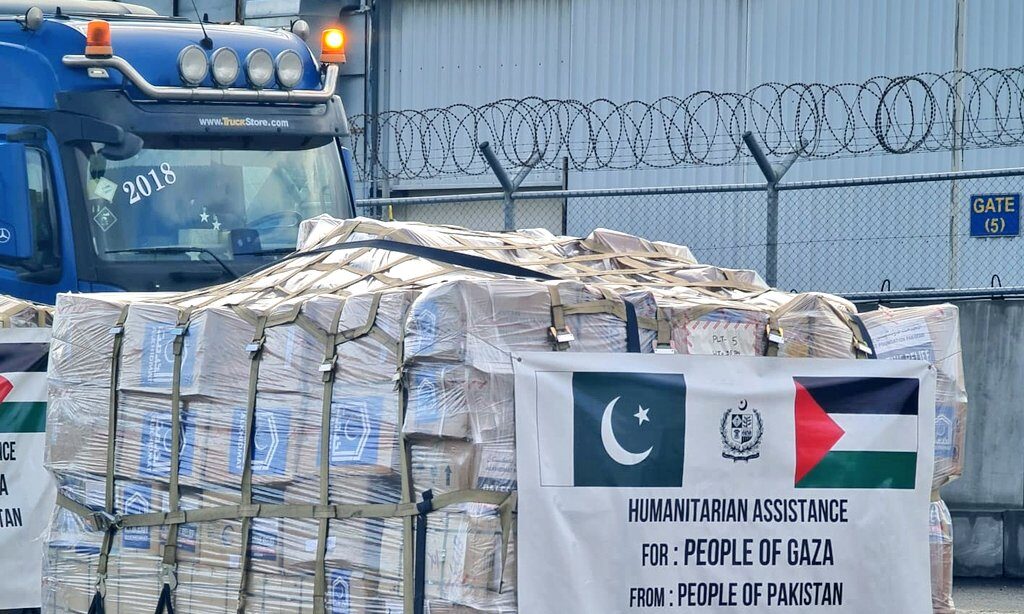 Pakistan dispatches sixth tranche of humanitarian assistance to Gaza