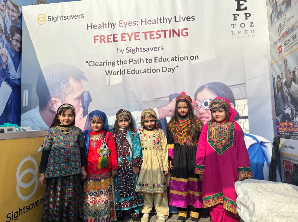 Sightsavers sets up free eye testing camp on Int'l Day of Education