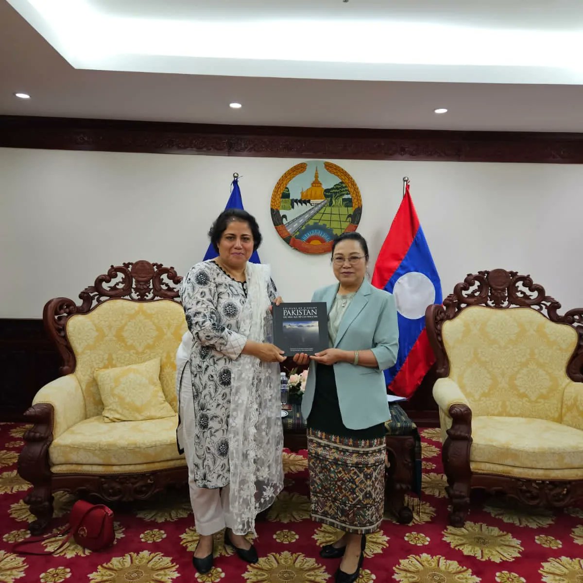 Pakistan's Vietnam ambassador meets Lao counterpart